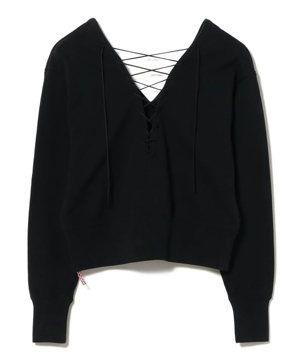 〈WOMEN〉レース アップ スウェット