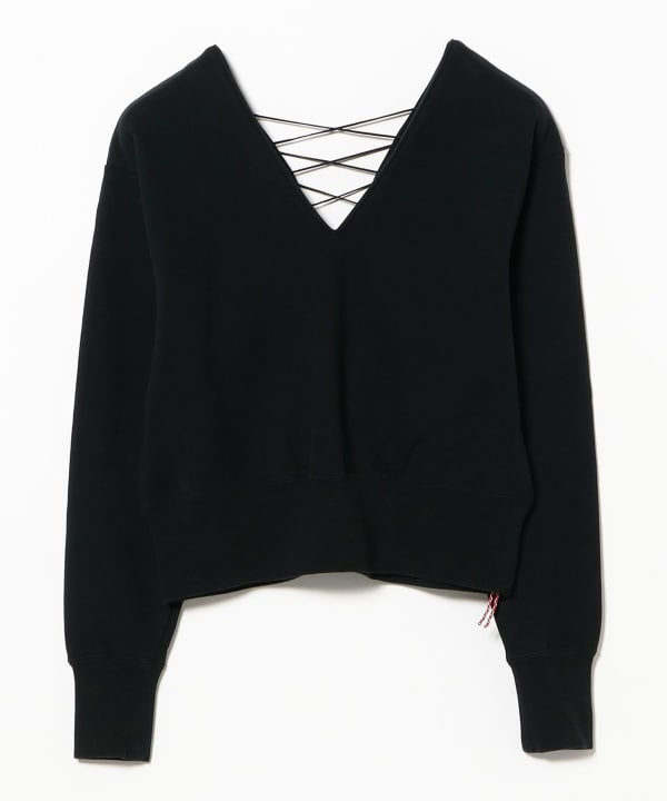 〈WOMEN〉レース アップ スウェット