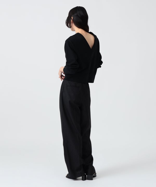 〈WOMEN〉レース アップ スウェット Model : H170 B83 W60 H87　Size : SIZE 1