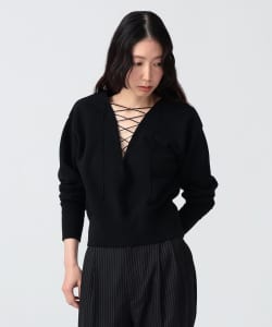 〈WOMEN〉レース アップ スウェット