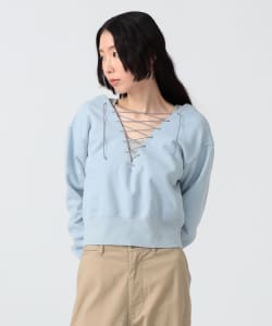 〈WOMEN〉レース アップ スウェット