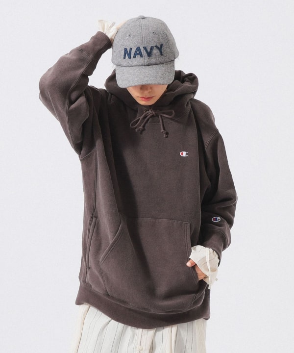 【別注】Champion × BEAMS BOY / リバースウィーブ(R) フーディー 1990年代の定番を元にしたチャンピオン別注スウェット
