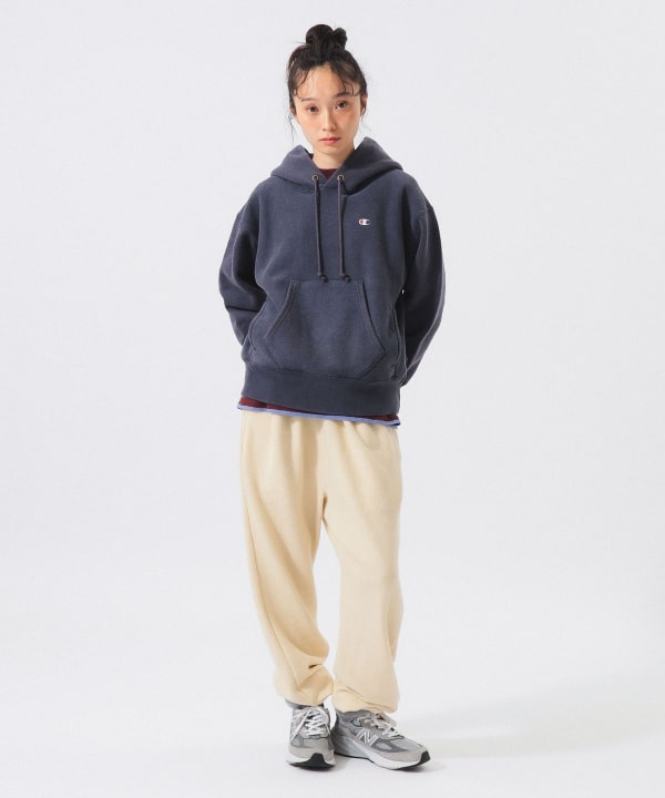 【別注】Champion × BEAMS BOY / リバースウィーブ(R) フーディー Model : H161 B76 W60 H82　Size : XS SIZE