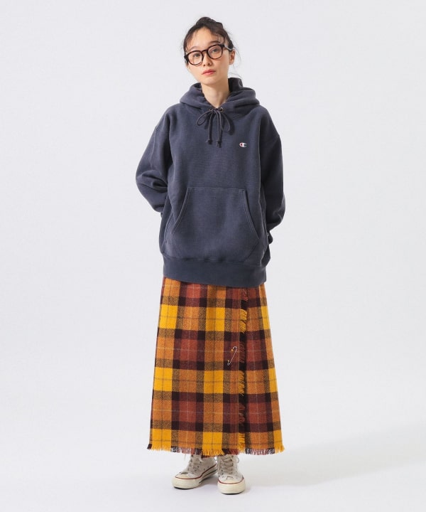 【別注】Champion × BEAMS BOY / リバースウィーブ(R) フーディー Model : H161 B76 W60 H82　Size : S SIZE