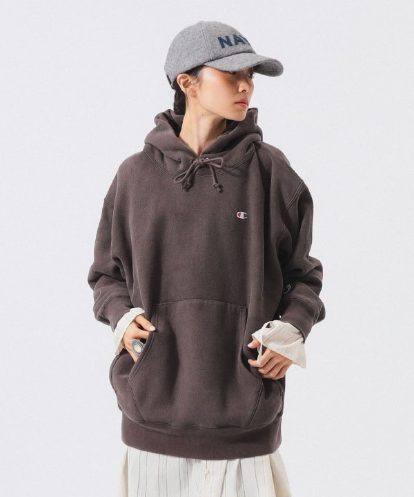 【別注】Champion × BEAMS BOY / リバースウィーブ(R) フーディー