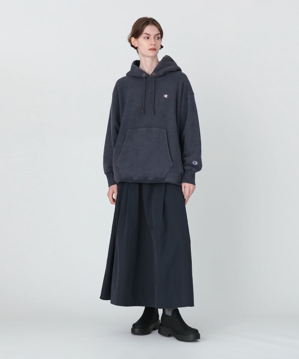 【別注】Champion × BEAMS BOY / リバースウィーブ(R) フーディー Model：H175 B79 W60 H88 SIZE：M