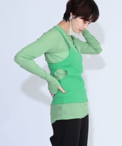 〈WOMEN〉BEAMS JAPAN / ロングスリーブカットソー ＋ タンクトップ