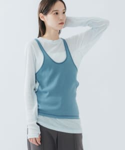 〈WOMEN〉BEAMS JAPAN / ロングスリーブカットソー ＋ タンクトップ
