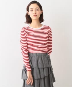 BEAMS BOY / フライス 1cm ボーダー カットソー 0060CL