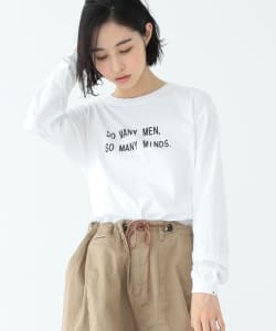 BEAMS BOY / メッセージ プリント ロングスリーブ