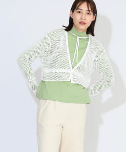 〈WOMEN〉ショート ネット ロングスリーブTシャツ