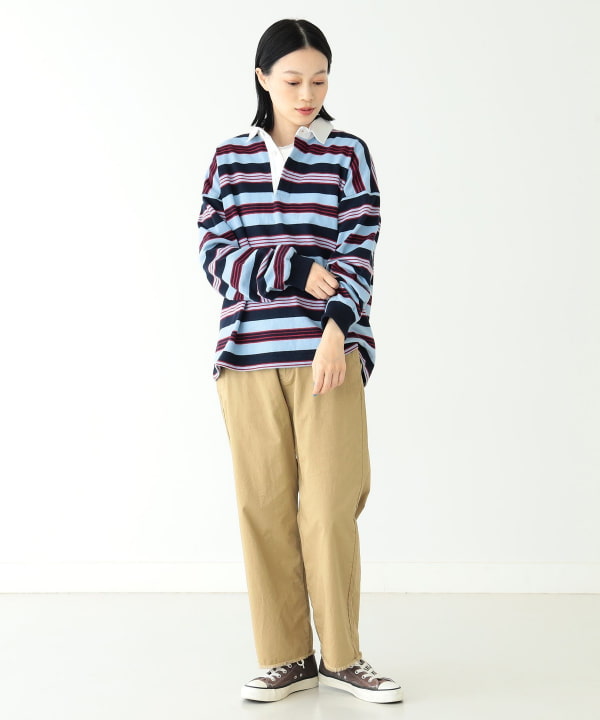 BEAMS BOY Columbiaknit × BEAMS BOY / 別注女裝橄欖球上衣（T恤・剪裁