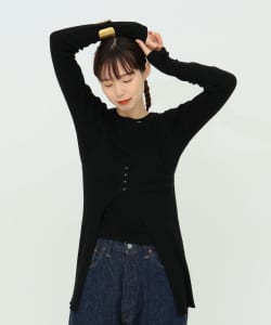 〈WOMEN〉BEAMS JAPAN / リブタンクトップ ＋ ロングスリーブカットソー