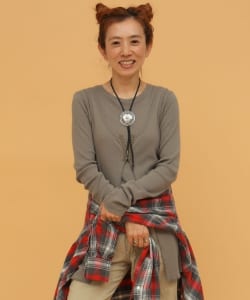 〈WOMEN〉BEAMS JAPAN / リブタンクトップ ＋ ロングスリーブカットソー