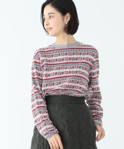BEAMS BOY / BOY ジャカード クルー カットソー