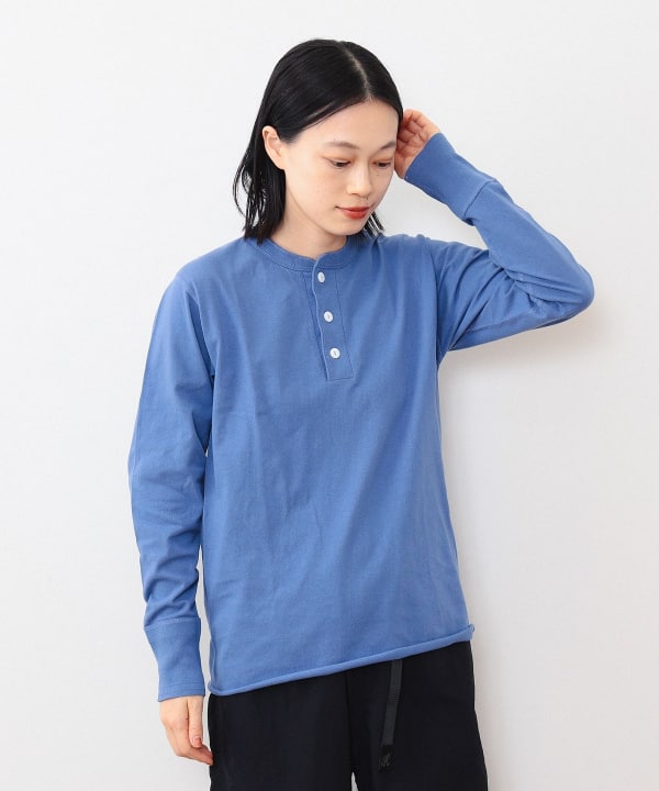 BEAMS BOY（ビームス ボーイ）Healthknit × BEAMS BOY / 別注 ヘンリー ネック ロングスリーブ（Tシャツ・カットソー  カットソー）通販｜BEAMS