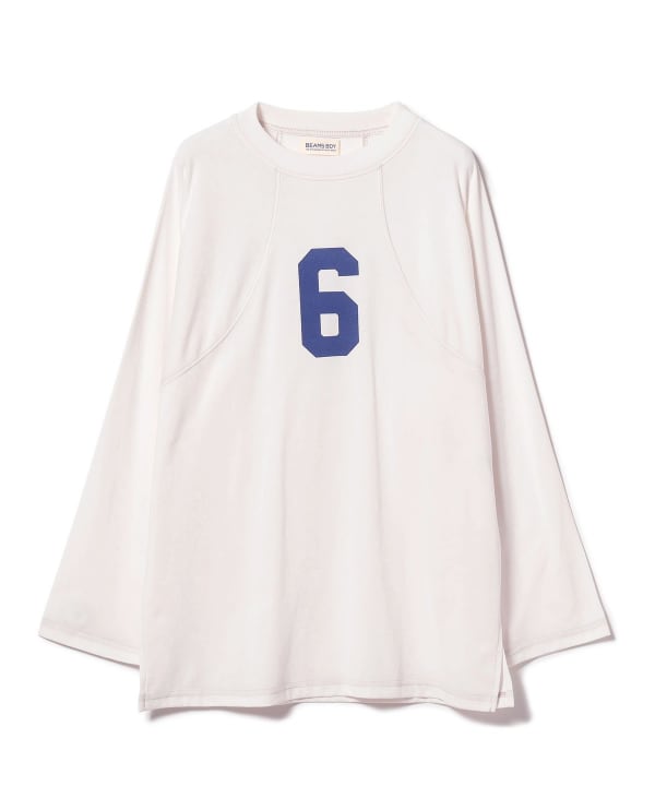 BEAMS BOY BEAMS BOY BEAMS BOY / Numbering Print Football Long