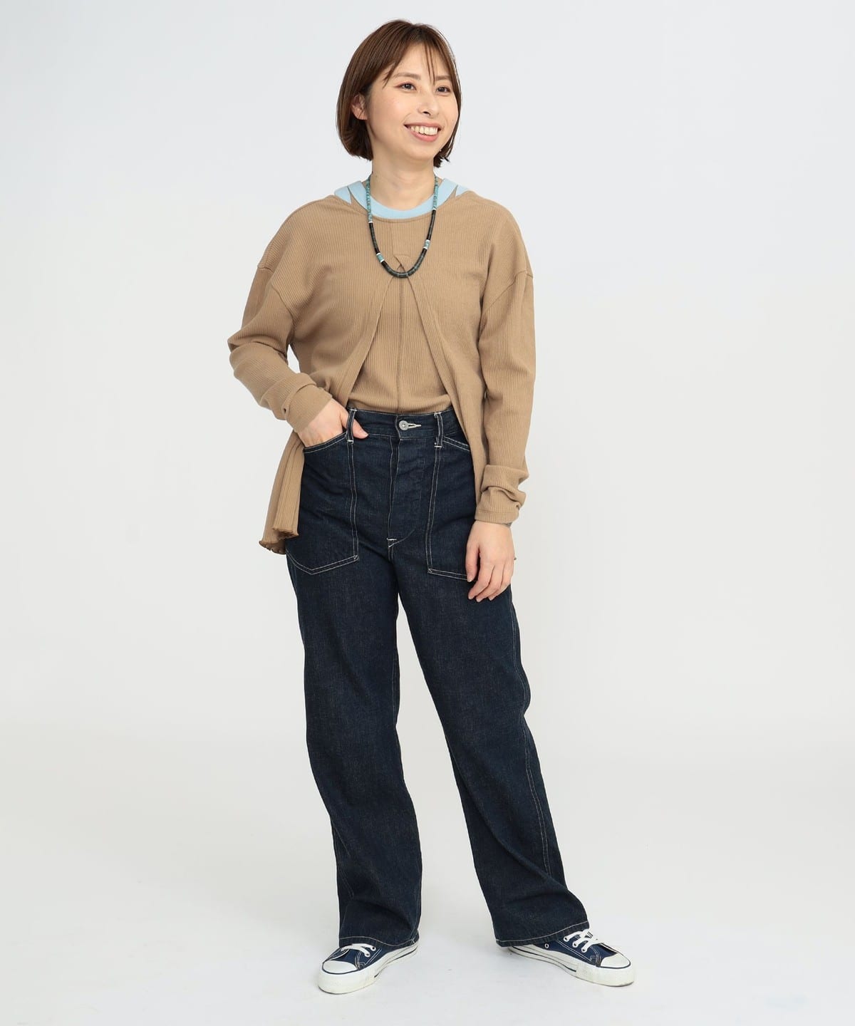 〈女裝〉前後兩穿 開襟衫