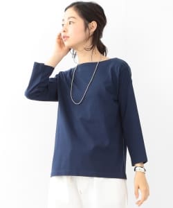 BEAMS BOY / 天竺 バスクシャツ 7分袖