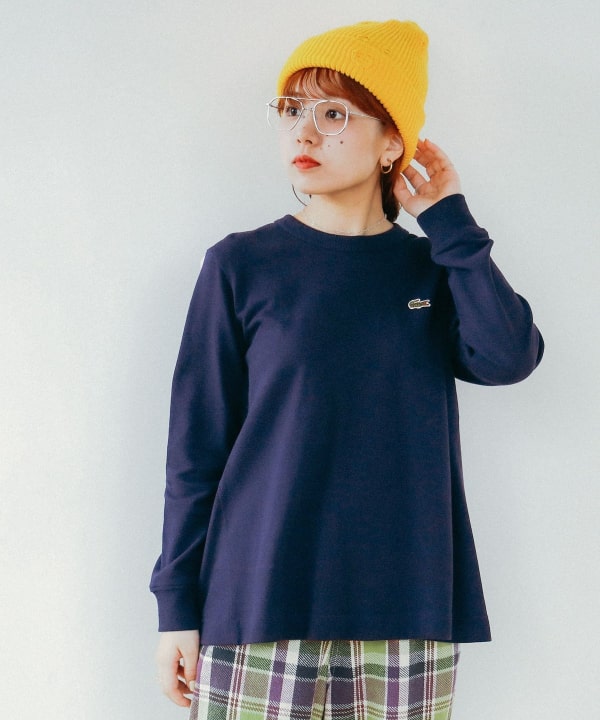 BEAMS BOY（ビームス ボーイ）【別注】LACOSTE / Aライン ロングスリーブ Tシャツ（Tシャツ・カットソー Tシャツ）通販｜BEAMS