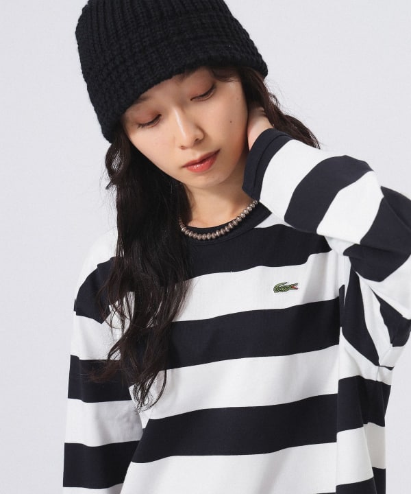 BEAMS BOY（ビームス ボーイ）【別注】LACOSTE / ストライプ ロングスリーブ Tシャツ（Tシャツ・カットソー Tシャツ）通販｜BEAMS