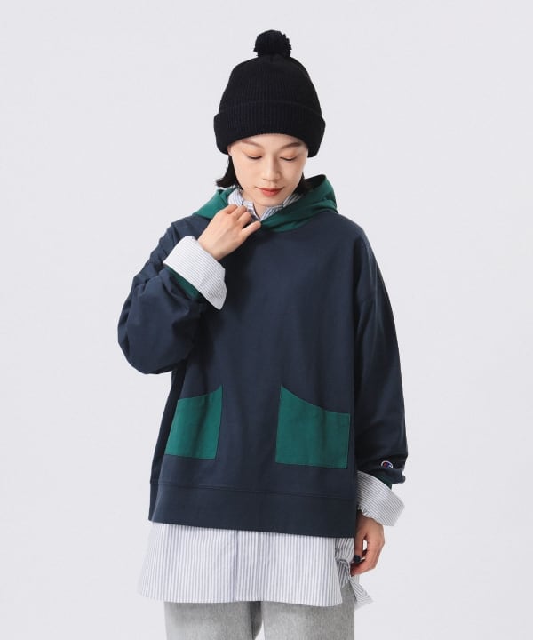 BEAMS BOY（ビームス ボーイ）【別注】Champion / 2トーン パーカー（Tシャツ・カットソー カットソー）通販｜BEAMS