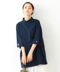 Champion×BEAMS BOY / 別注 モックネック ビッグTシャツ