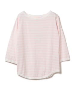 BEAMS BOY / 1cｍボーダー ボートネック7分袖②