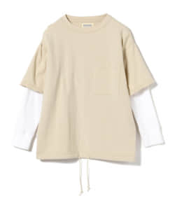 BEAMS BOY / レイヤード ポケット Tシャツ