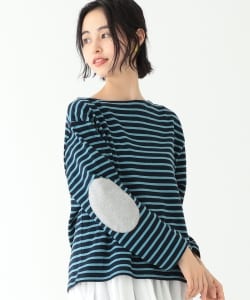 BEAMS BOY / ボーダー エルボーパッチ バスク