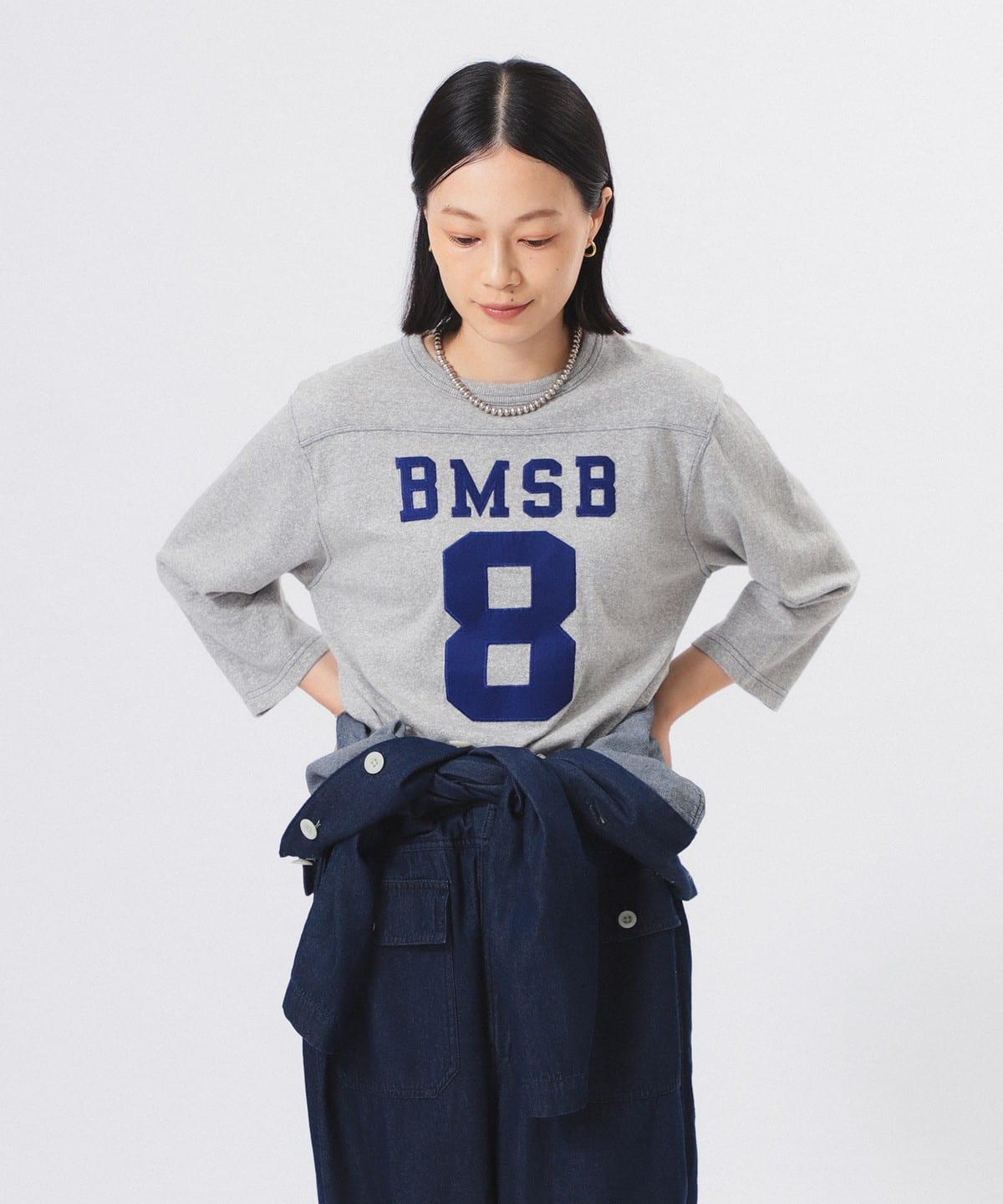 BEAMS BOY（ビームス ボーイ）テンジク フットボール 3/4 T