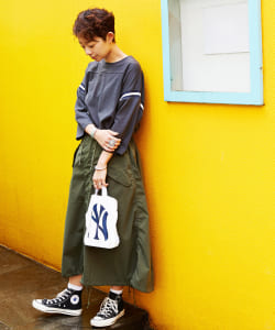 FRUIT OF THE LOOM × BEAMS BOY / 袖ライン 7分袖 カットソー