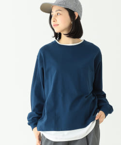 BEAMS BOY / レイヤード ポケット ロングスリーブ カットソー