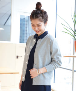 Healthknit × BEAMS BOY / 別注 天竺コットン カーディガン