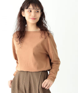 BEAMS BOY / アシンメトリー ヘンリーネック カットソー