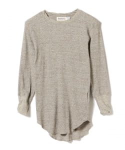 BEAMS BOY / リブクルーネック 7分袖 カットソー