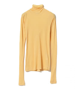 AURALEE / HIGH GAUGE SHEER RIB TURTLE NECK LONG SLEEVE TEE