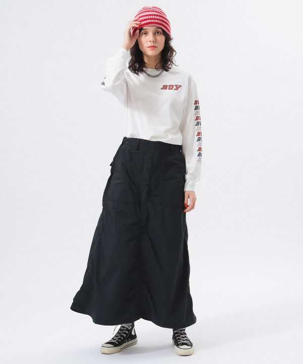 BEAMS BOY（ビームス ボーイ）ボーイ ロゴ ロング スリーブ（T