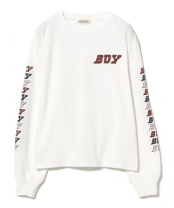 BEAMS BOY / 女裝 Logo 長袖 T恤