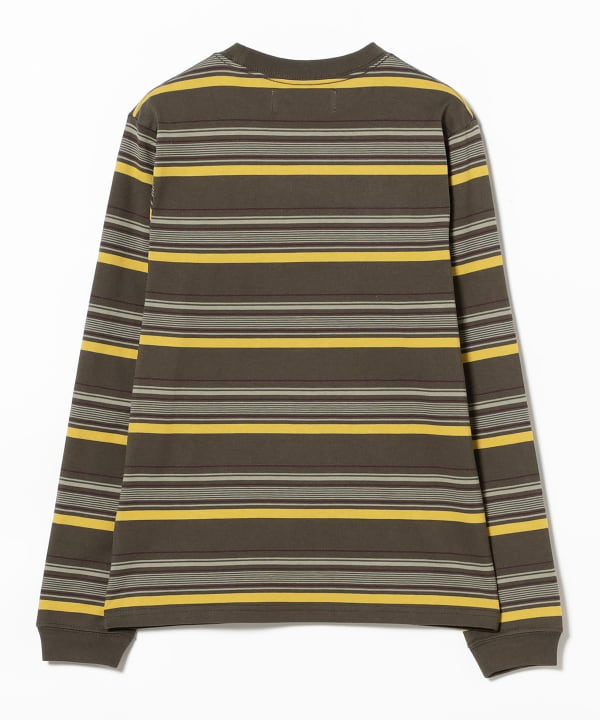 BEAMS BOY (BEAMS BOY) Boy Embroidery Border Long Sleeve T