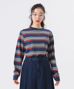 【+15%積分UP】 男孩刺繡條紋長袖T恤