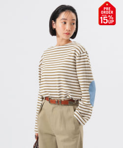 【+15%ポイントUP】エルボー パッチ バスク ロングスリーブ