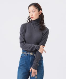 【+15%ポイントUP】リブタートル ロングスリーブ カットソー