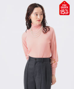 【+15%ポイントUP】リブタートル ロングスリーブ カットソー
