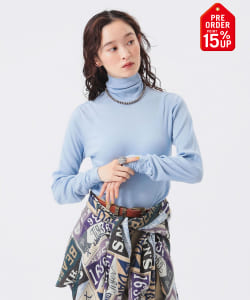 【+15%ポイントUP】リブタートル ロングスリーブ カットソー