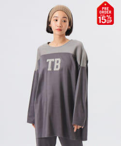 【+15%ポイントUP】ロゴ フットボール ロングスリーブ Tシャツ