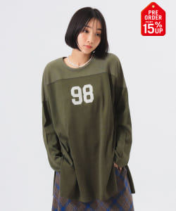 【+15%ポイントUP】ロゴ フットボール ロングスリーブ Tシャツ