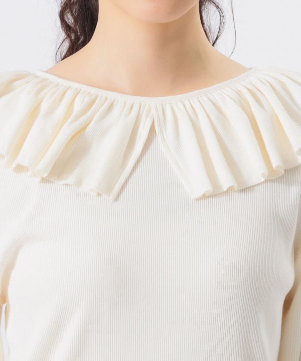 BEAMS BOY（ビームス ボーイ）リブ フリル ギャザー ロング
