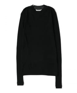 AURELEE / SHEER RIB LONG SLEEVE T