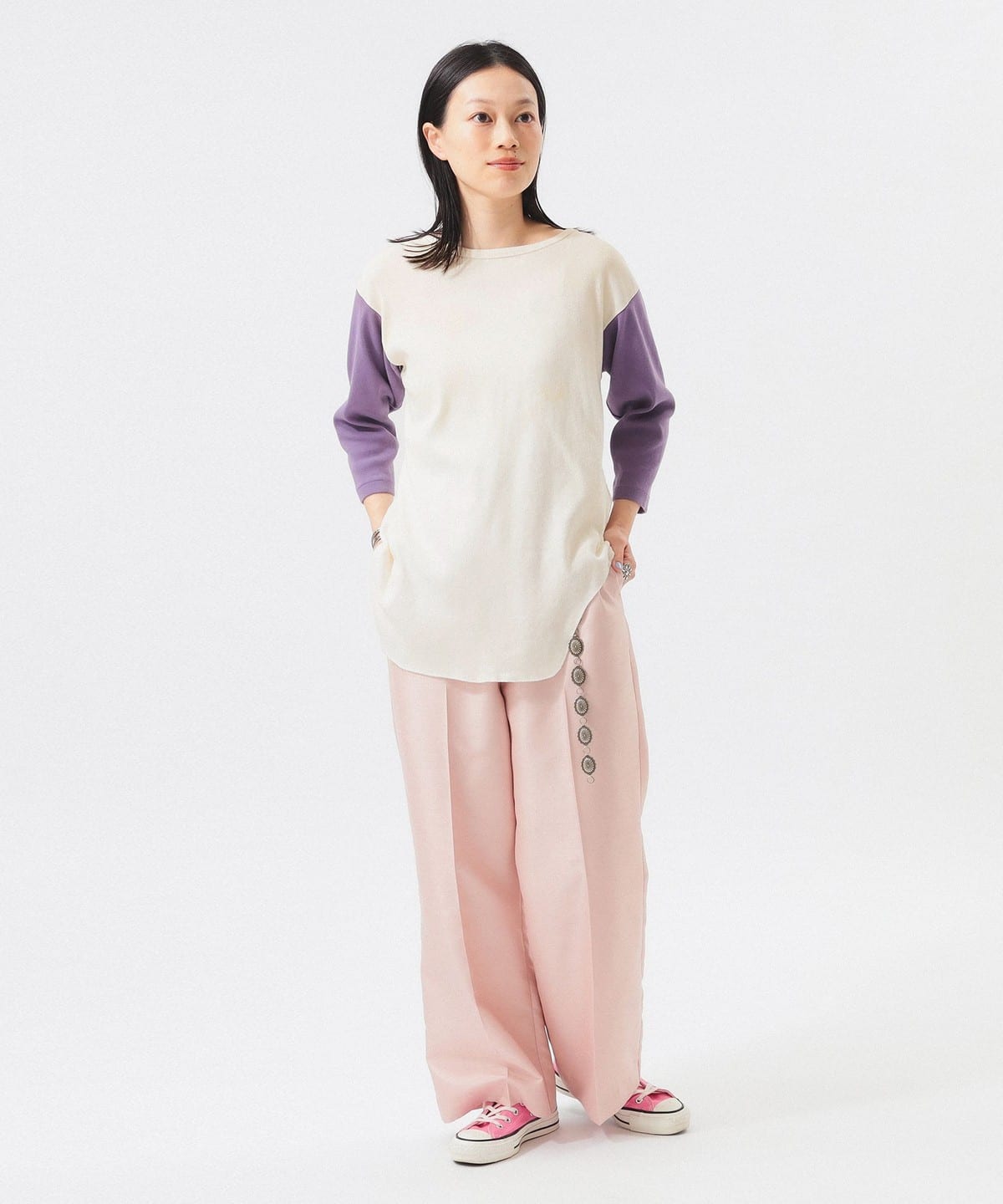 BEAMS BOY（ビームス ボーイ）【別注】BOW WOW / Aged Baseball Tshirt